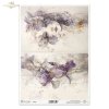 dekoracyjne wzory, motywy kwiatowe, bukiet kwiatów, Ogród Muz, Garden of Muses * Mulberry decoupage paper FPA1005, decorative patterns, floral motifs, bouquet of flowers, Garden of Muses *Seria Garden of Muses